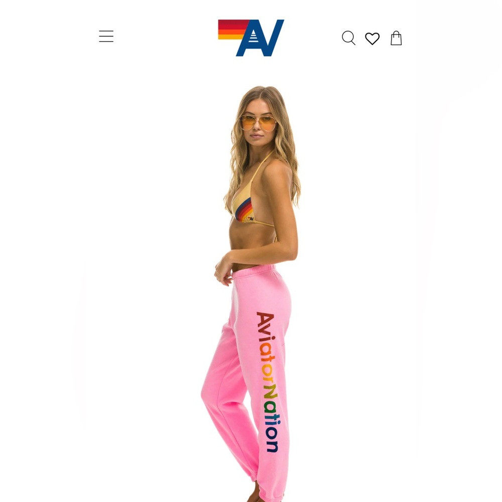 Aviator nation, hot, pink sweatpants